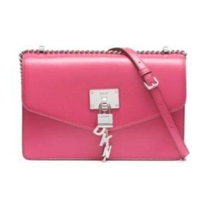DKNY Elissa Leather Chain Strap Shoulder Bag NWT